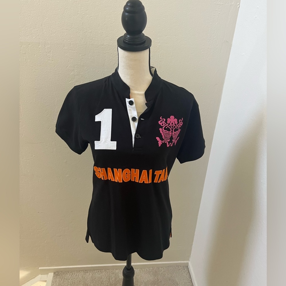 Shanghai Tang polo shirt in cotton. New with tags